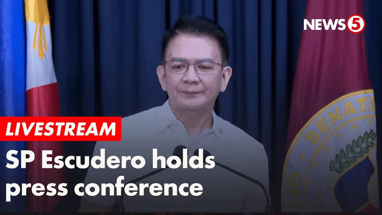 LIVE | Senate Pres. Chiz Escudero holds press conference