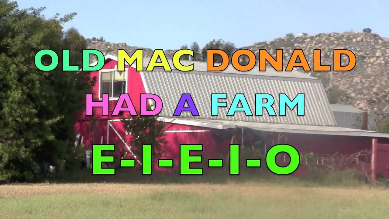 OLD MAC DONALD HAD A FARM - Nursery Rhyme Song - Animal Sounds  Part 2  (Learn ENGLISH)