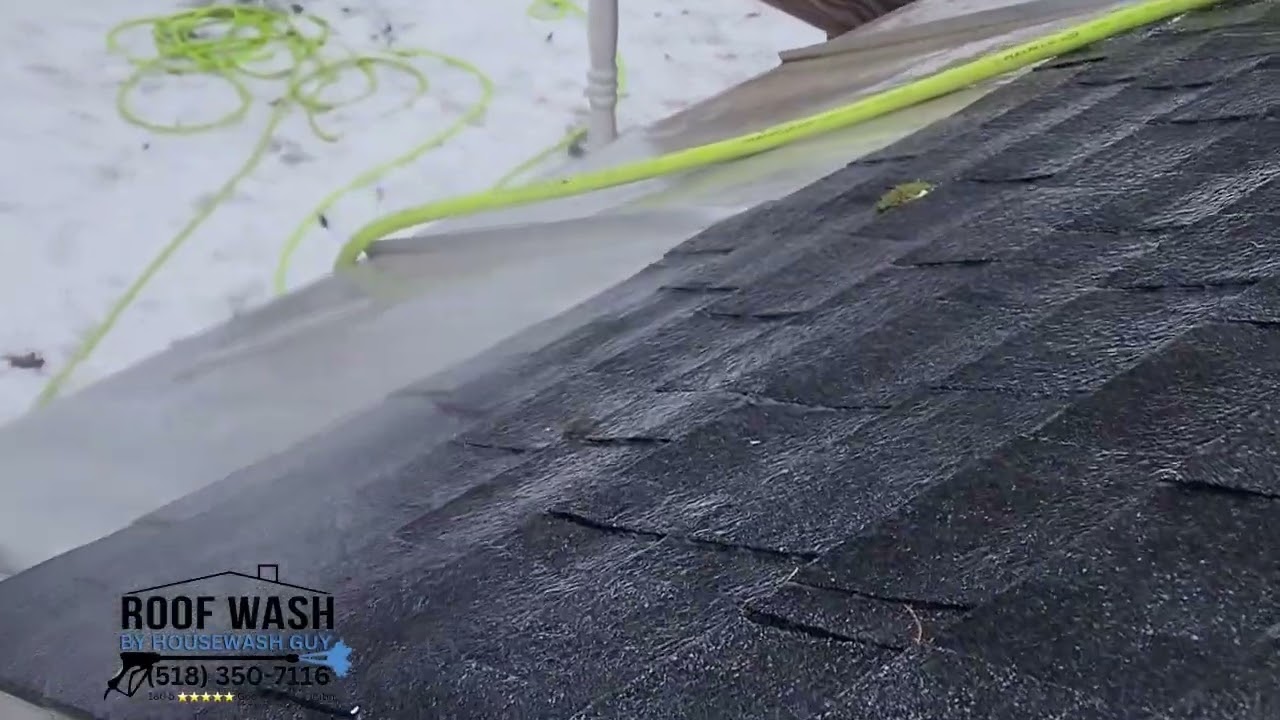 Roof Wash Process By Housewash Guy (518) 350-7116