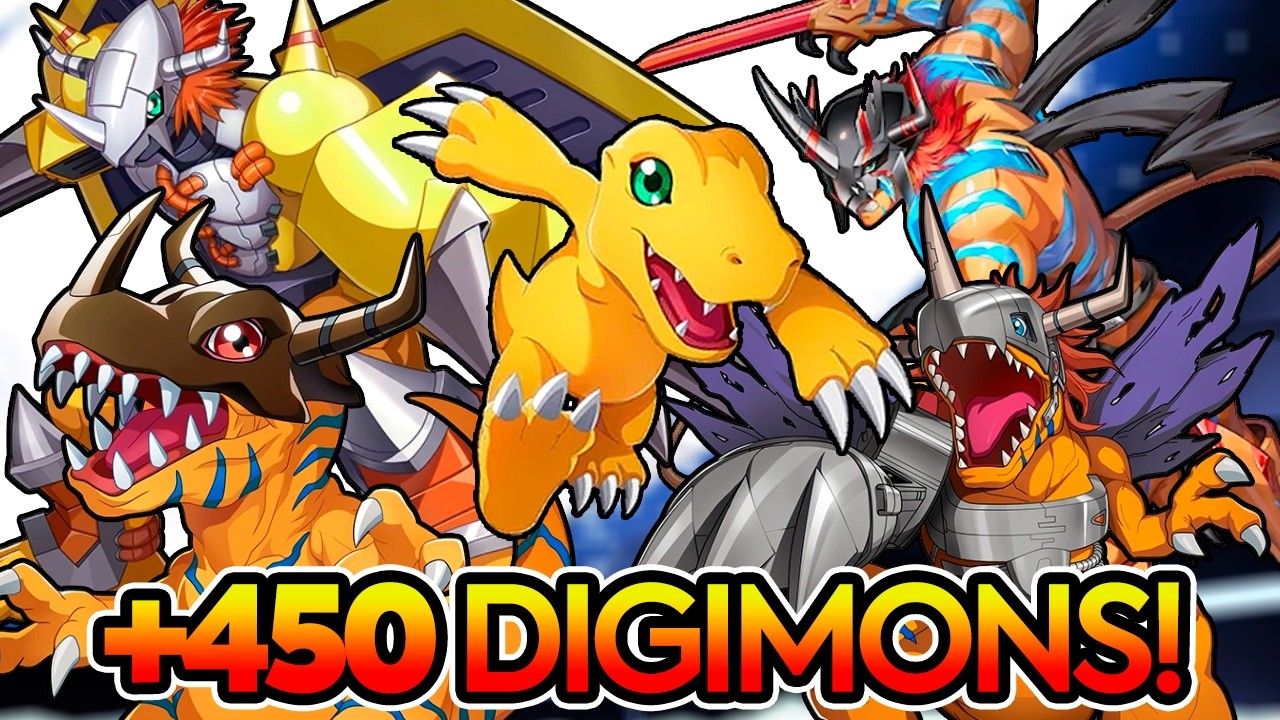 TODOS OS 451 DIGIMONS DE DIGIMON STORY TIME STRANGER !!
