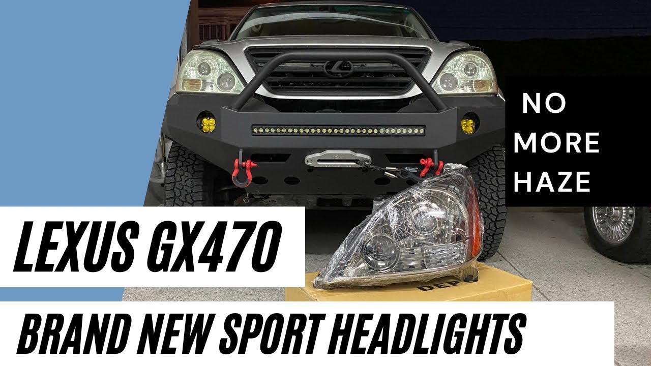 GX470 - BRAND NEW HEADLIGHTS (with Off Road Winch Bumper In Place)