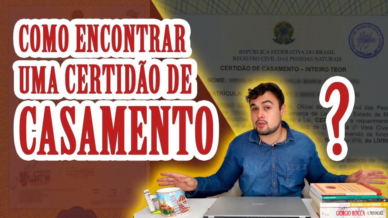 ENCONTRANDO UMA CERTIDÃO DE CASAMENTO