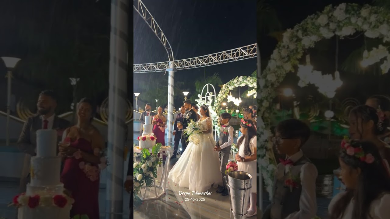 Goan wedding in Rain | BTS wedding in Goa | Deepu Talaunekar #goanwedding #weddingingoa #rain