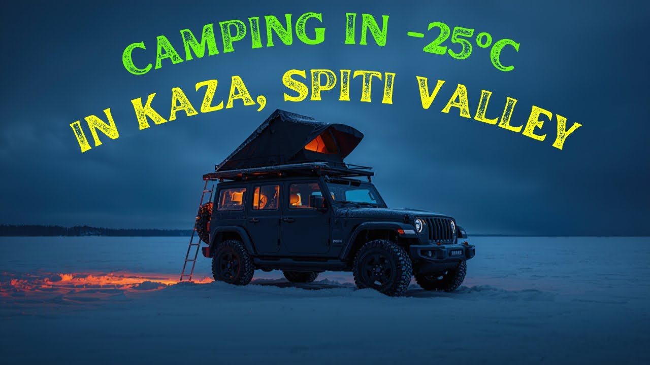 Camping in −25°C 🥶 | Extreme Winter Night in Spiti Valley
