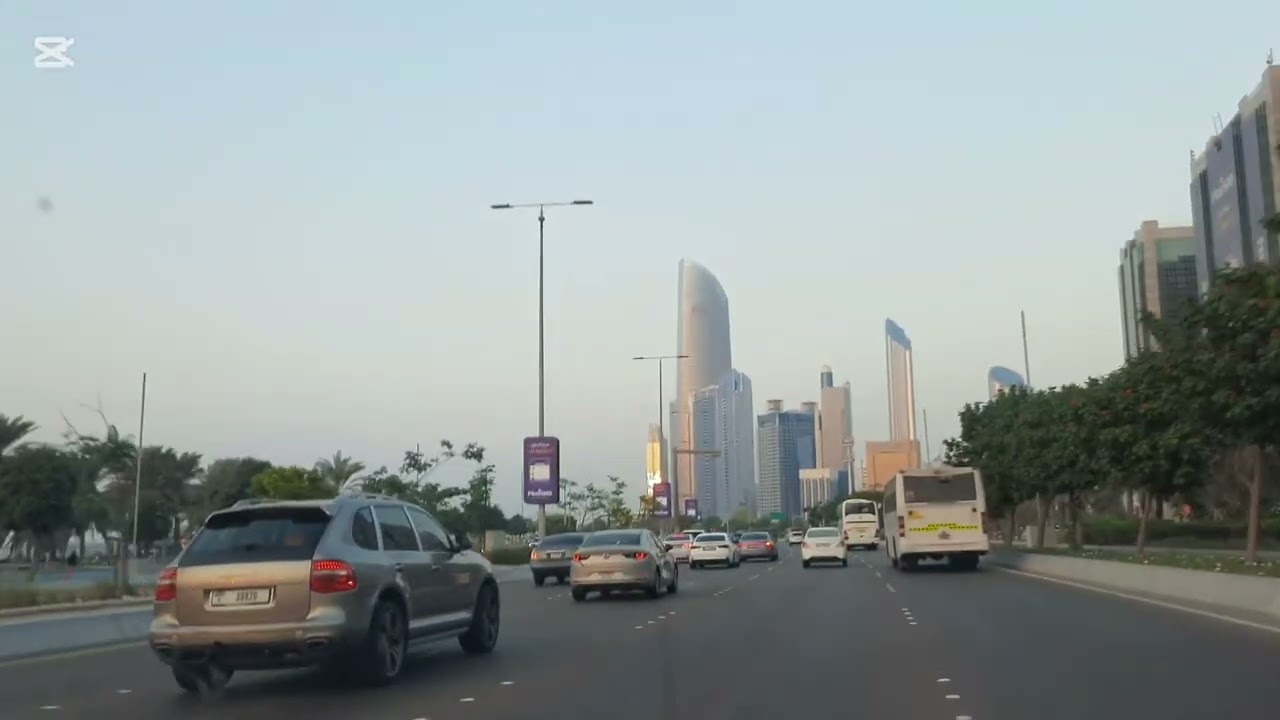 “POV: Driving in UAE 🇦🇪” | Abu Dhabi Skyline Hits Different From the Road | UAE Life 