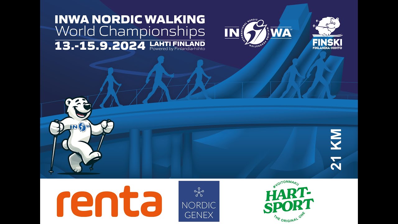 21 km - HARTSPORT - Inwa Nordic Walking World Championships, 14.9.2024 kello 