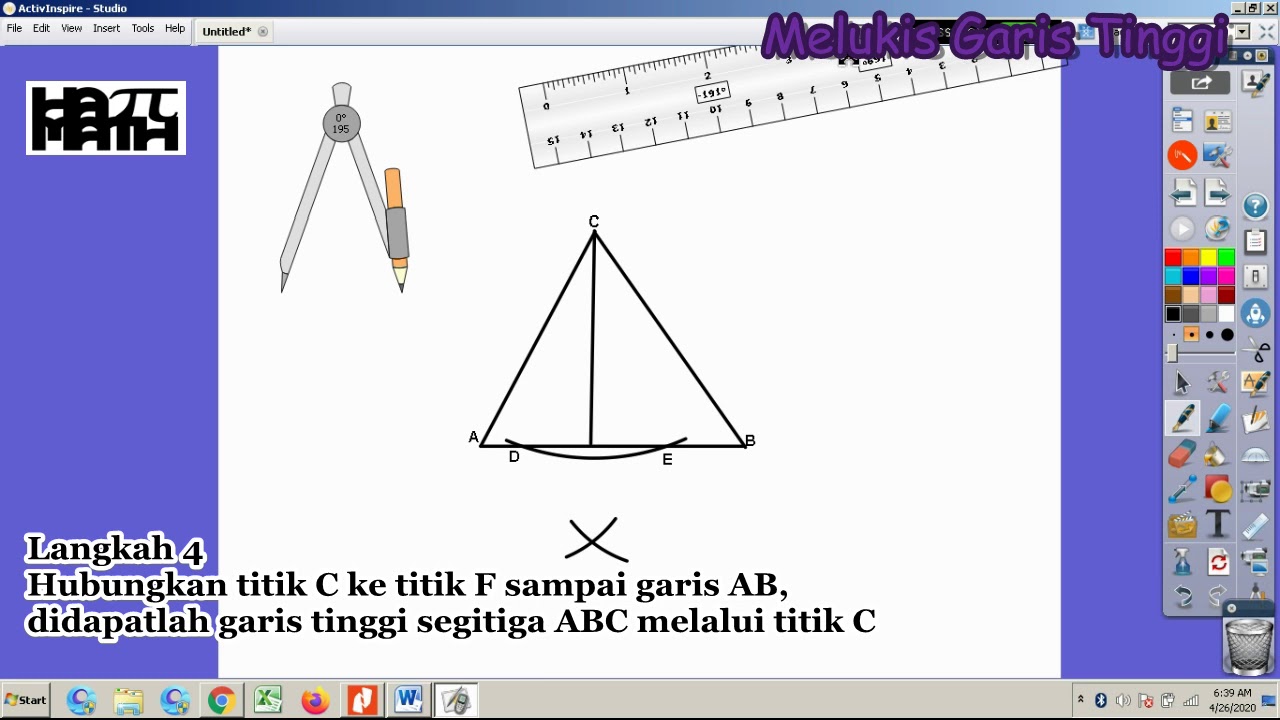 Melukis Garis Tinggi