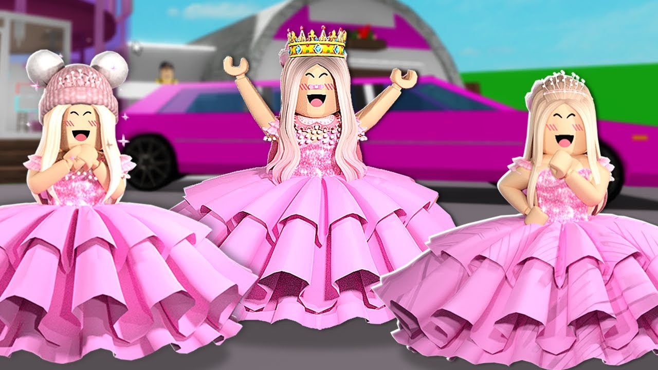 O CICLO DE VIDA DAS PRINCESAS TRIG&Ecirc;MEAS DO BROOKHAVEN : Historinhas de Roblox
