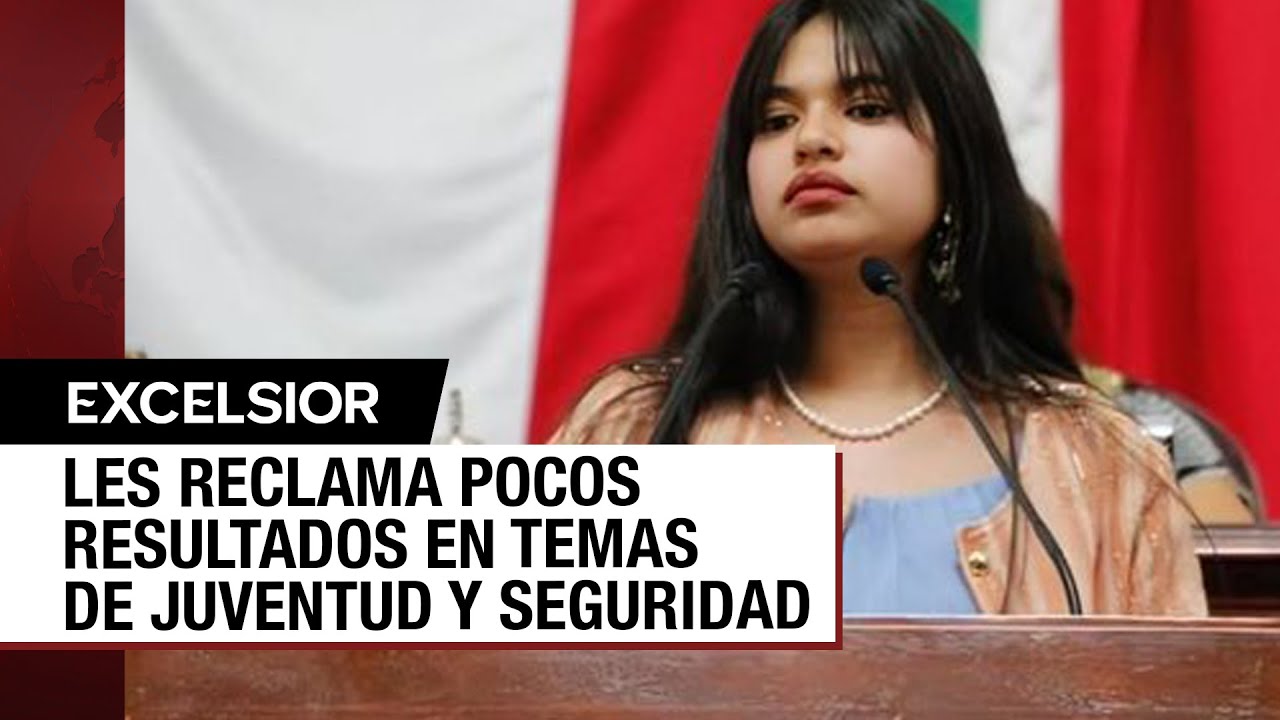 Joven galardonada regaña a diputados por su poco compromiso por legislar