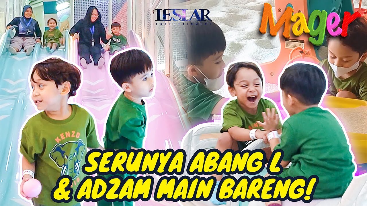 MAGER : BOYS TIME! ABANG L & ADZAM PUAS MAIN SEHARIAN DI PLAYGROUND!