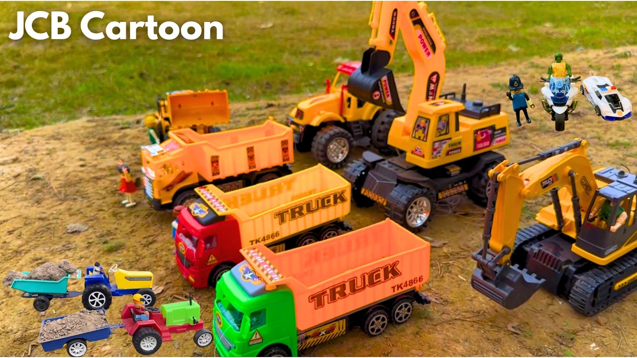 JCB Caroon | Army Truck Accident 🚨 | Big Rescue Mission 🚜| JCB Rescue Cartoon for Kids!