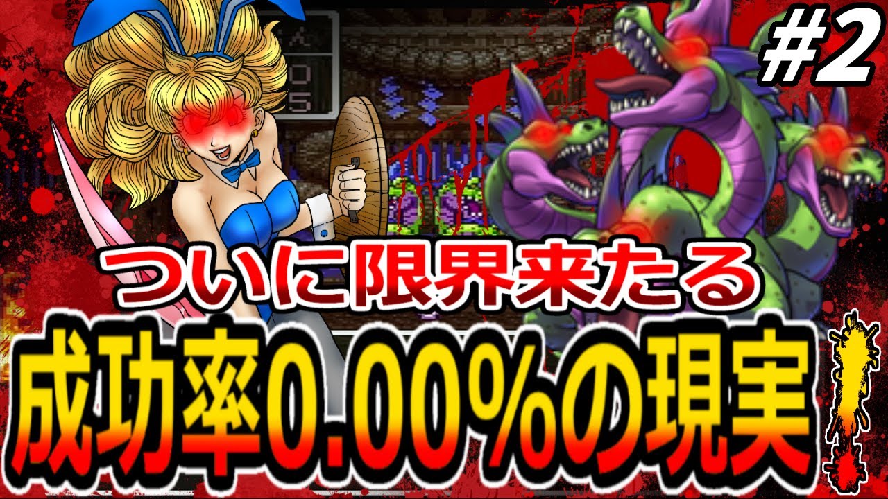 【DQ3】計算上あり得ない！装備無しの遊び人1人で成功率0.00%の限界に挑戦！2章【再編集版】/Gadabout will challenge the rate of 0.00%!
