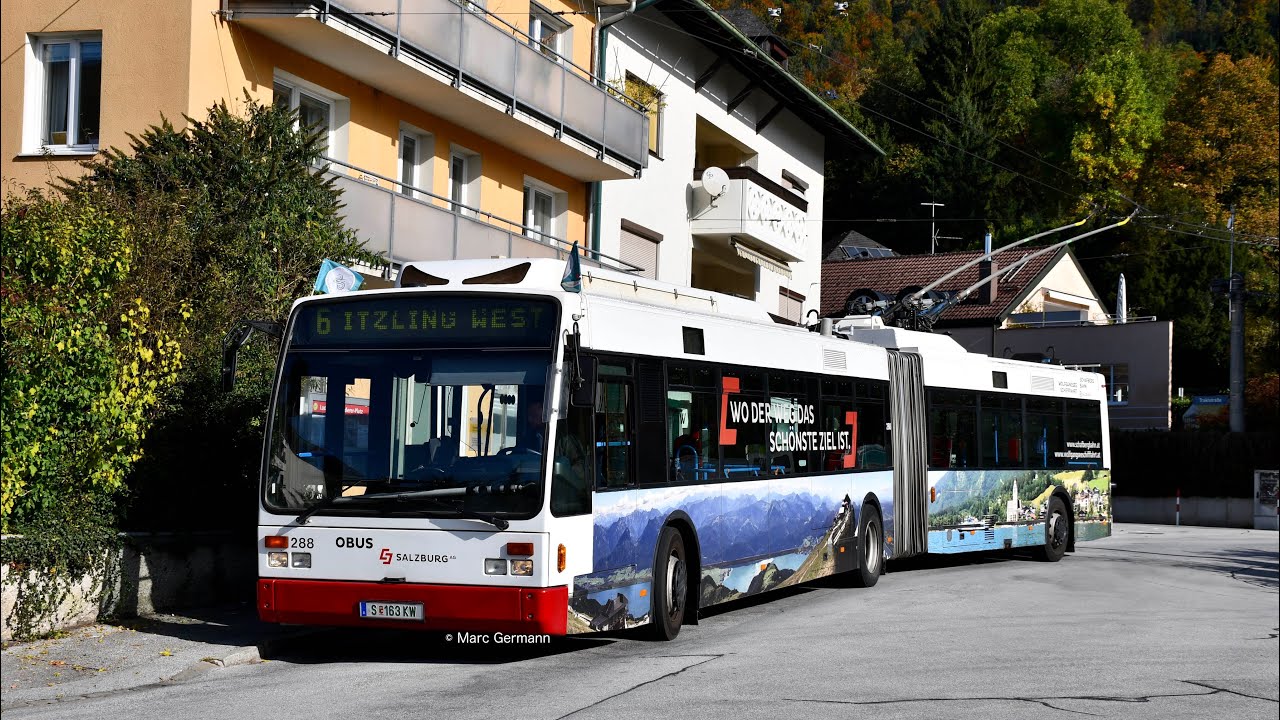 Passages des Trolleybus VanHool AG 300T de Salzburg AG - du 14 au 17.octobre.2025