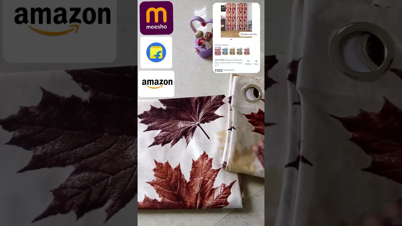 beautiful door curtains @meeshoapp #meesho #amazon #filpkart #viral  #navdeepcreations #shorts