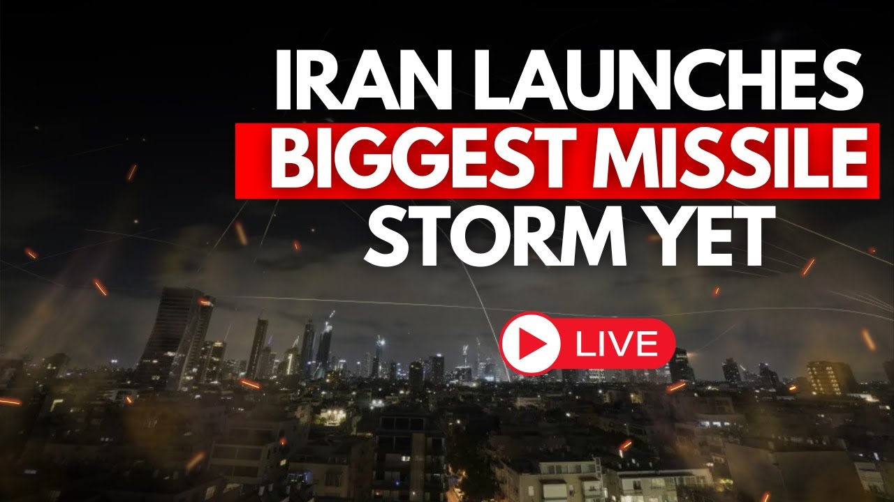 Iran War LIVE: IRAN UNLEASHES ‘HELLFIRE’ On Israel | Jerusalem Quakes Under Iranian Storm | Tehran