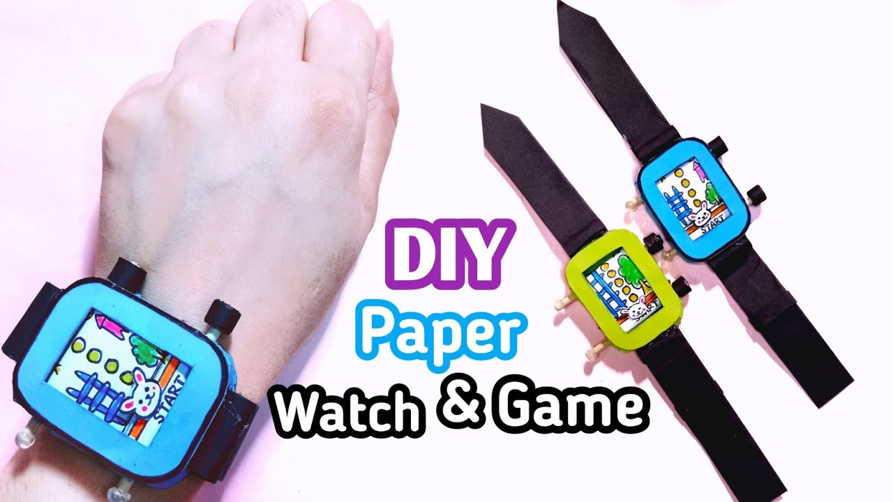 DIY Paper Gaming Watch ⌚ | Easy way to make paper watch & Game | Have Fun with these easy DIY Ideas