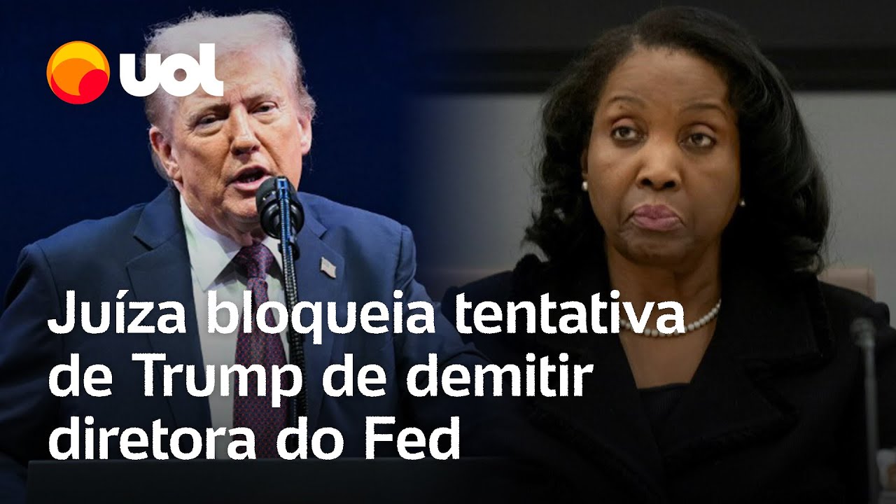Juiz dos EUA bloqueia demiss&atilde;o de Lisa Cook, diretora do Fed, por Donald Trump