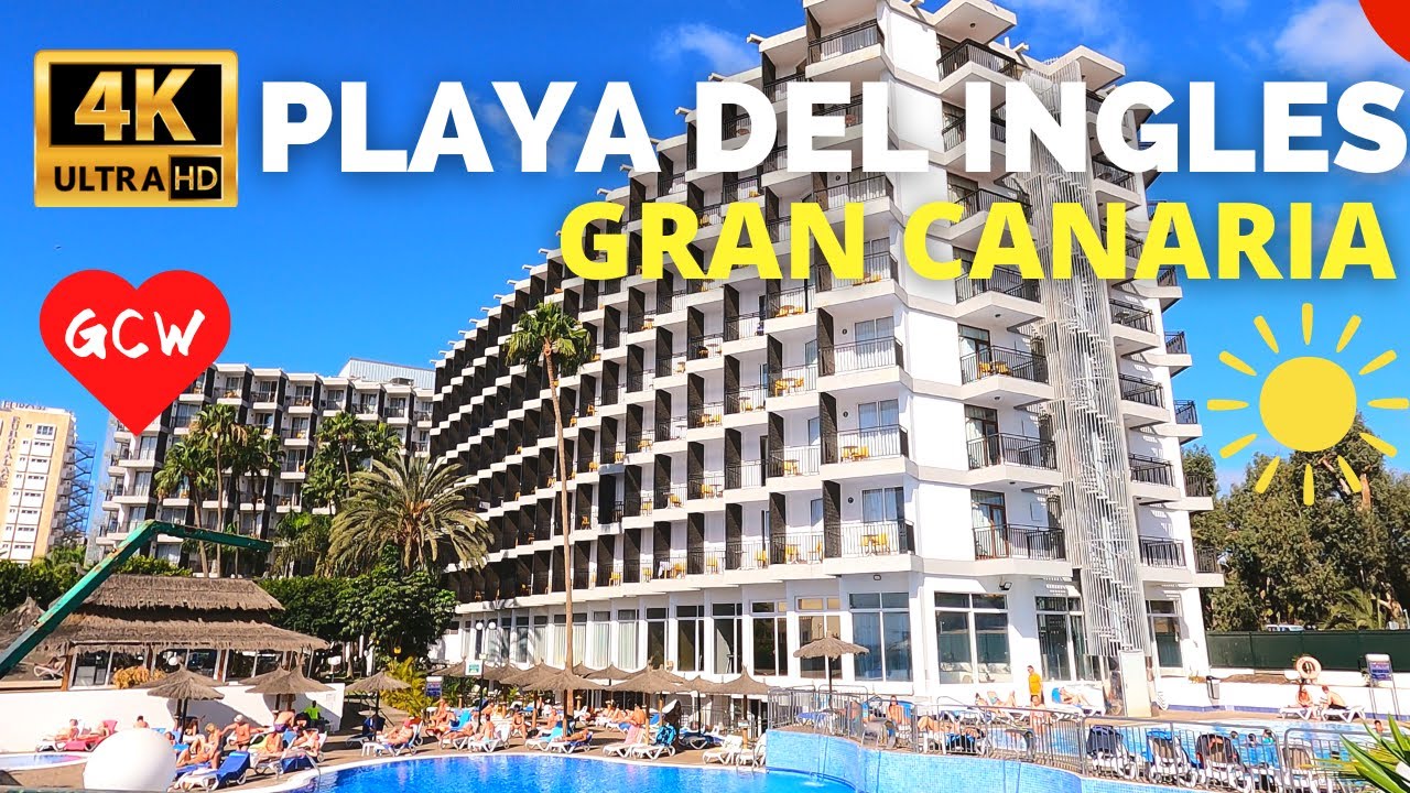 PLAYA DEL INGLES Gran Canaria February 2024 🔴 Relaxia Beverly Park Hotel to Europalace Hotel