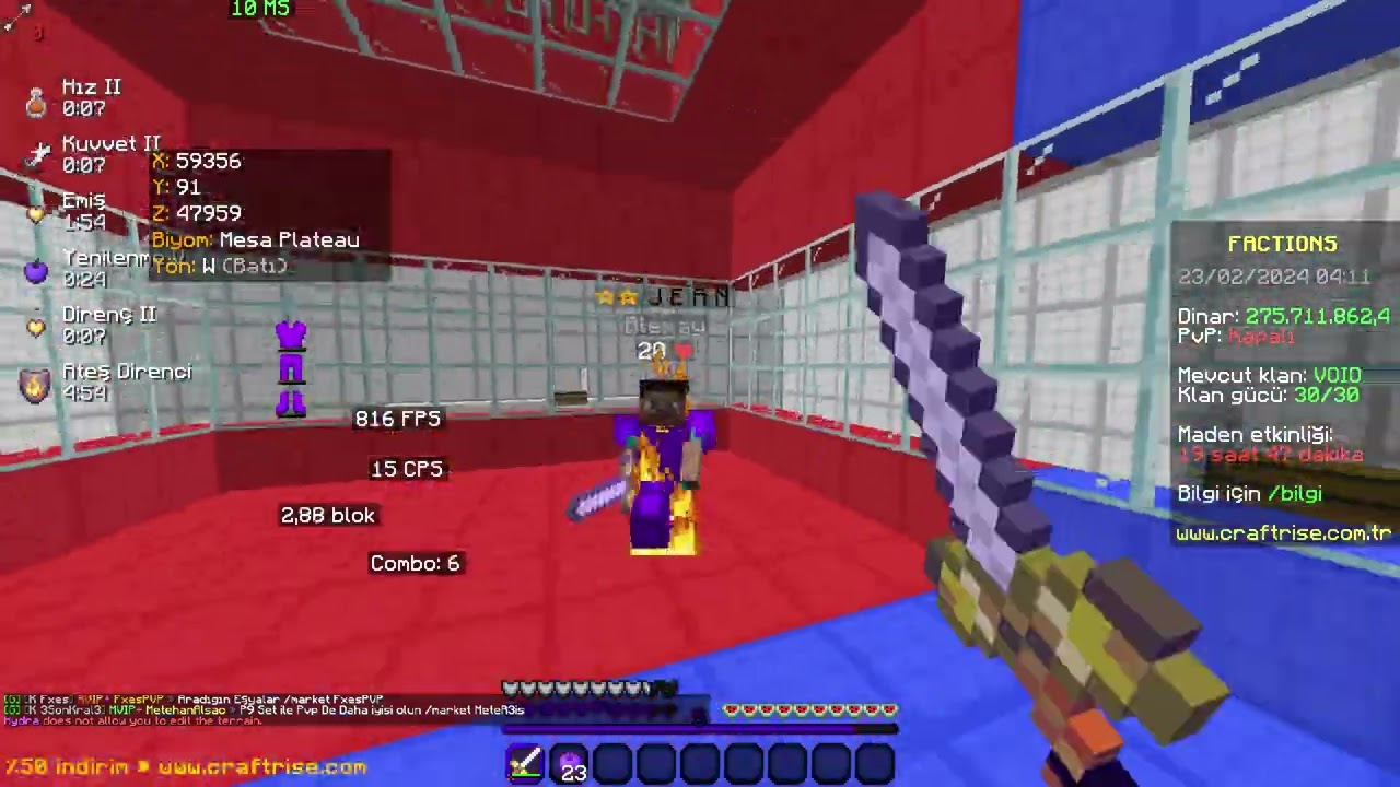 Craftrise Factions Ortaya Karışık ( Kral  vs Kral )