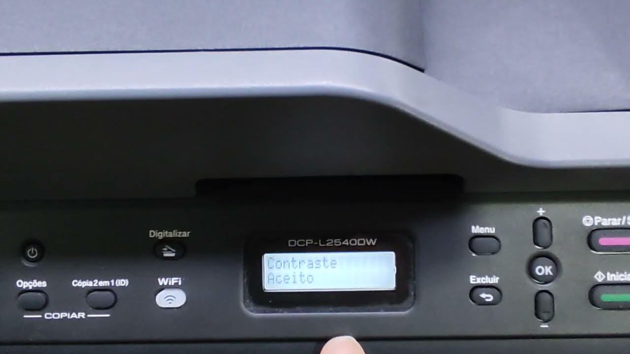 Como usar o contraste (clarear e escurecer) nas cópias da impressoras brothers DCP-L2540dw/ L2540.