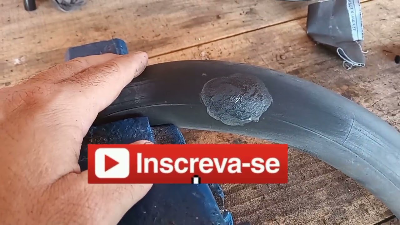 como remendar camera de ar, coloquei pneu balão na monark