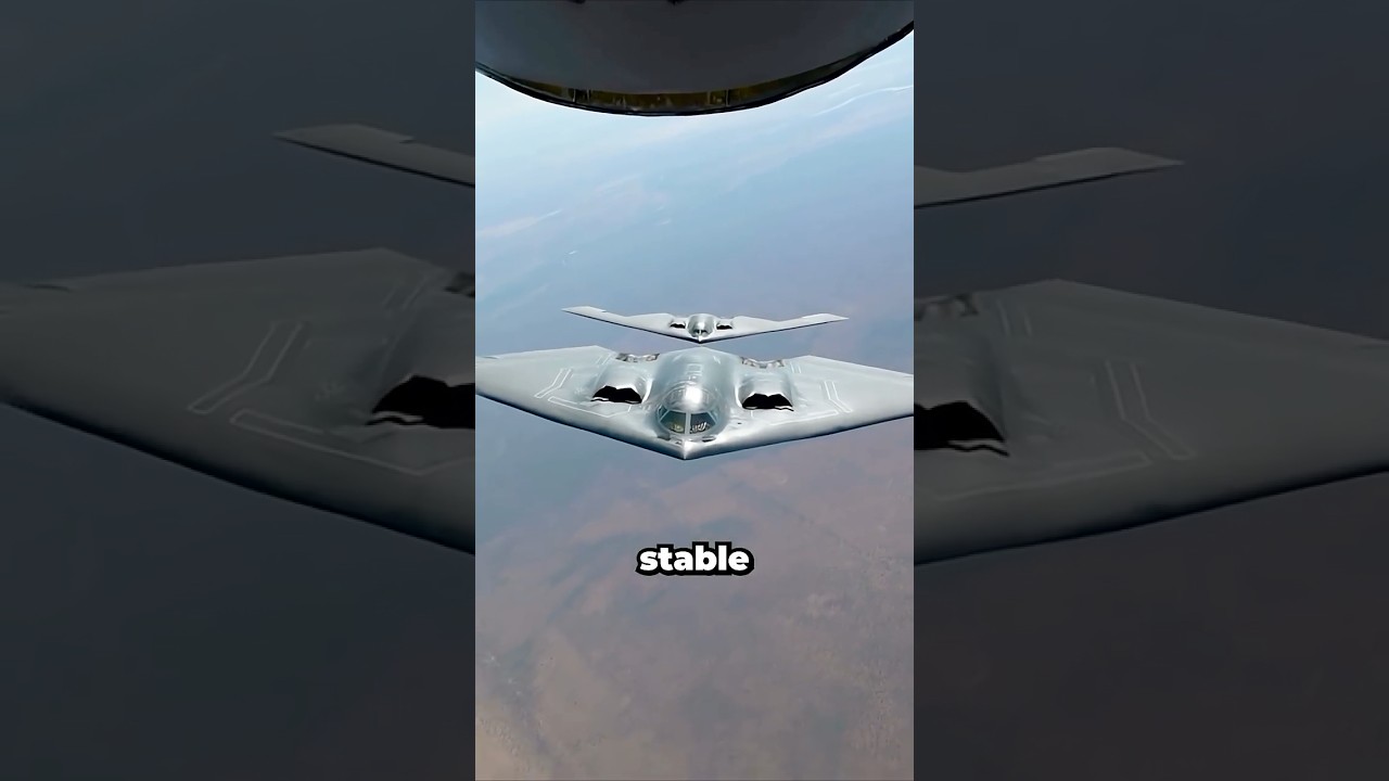 How does the B-2 stay stable with no tail?