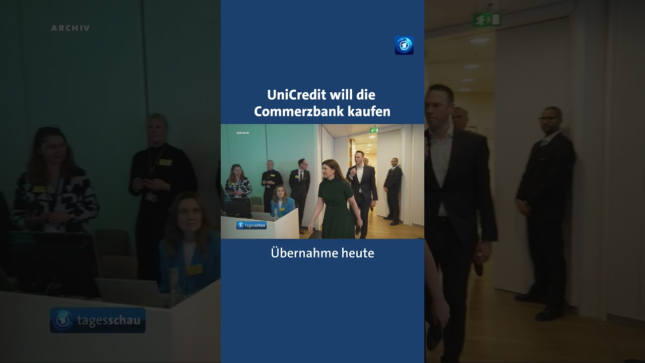 UniCredit will die Commerzbank kaufen. #tagesschau #Nachrichten
