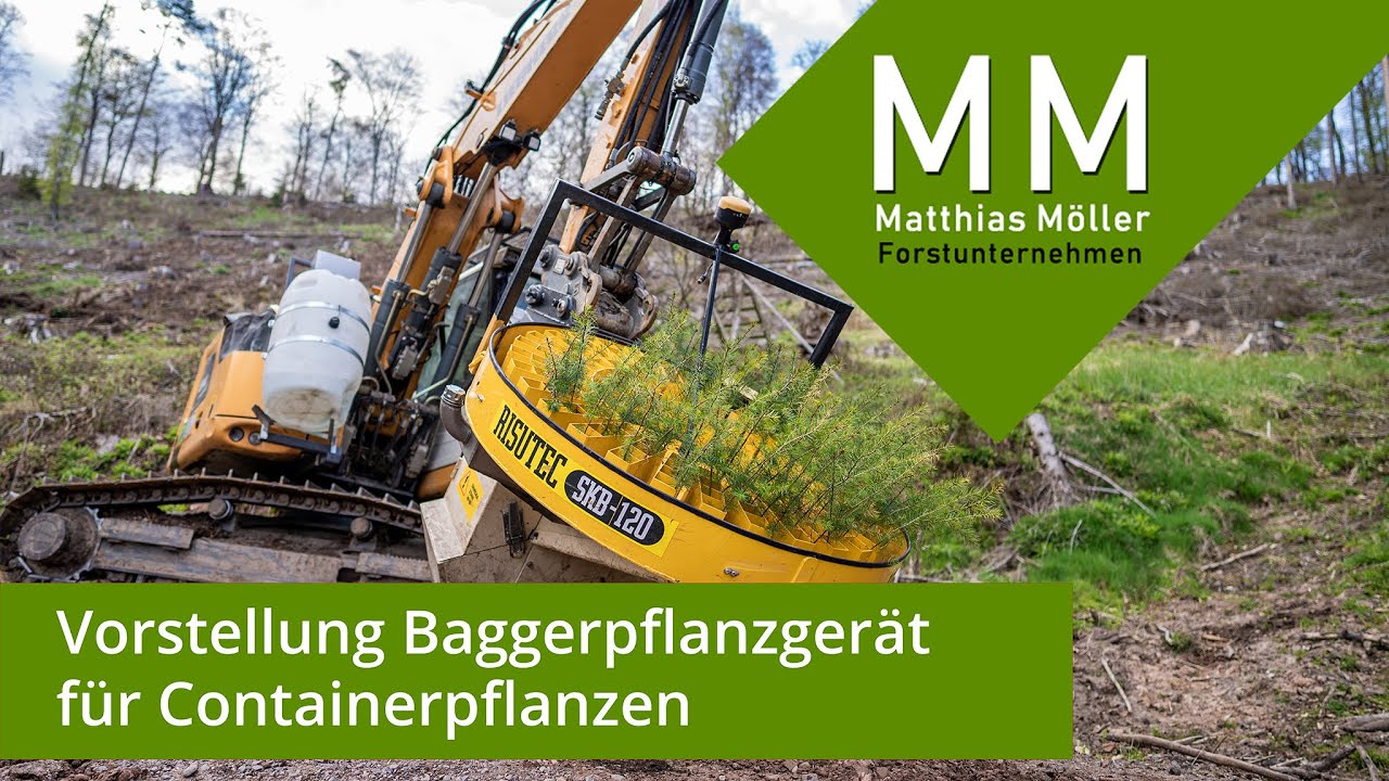 Vorstellung Baggerpflanzgerät für Containerpflanzen