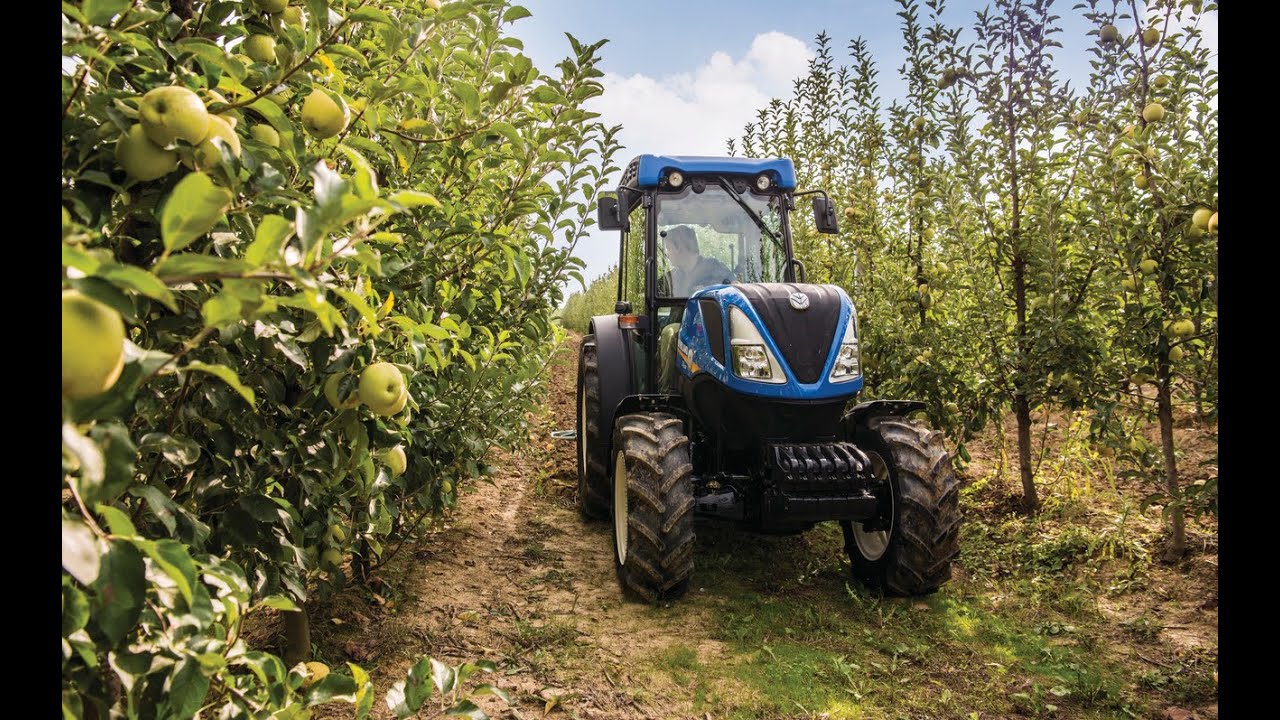Najwęższy ciągnik sadowniczy  New Holland T4.80V