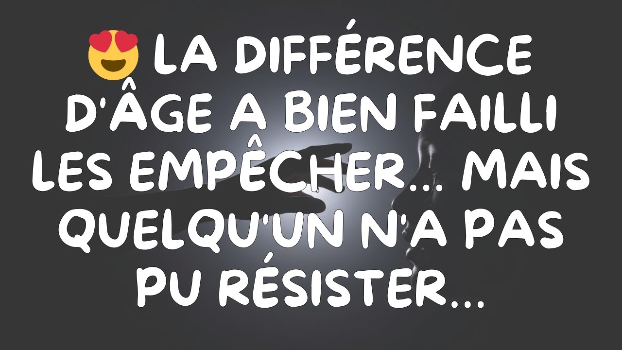😍 La différence d'âge a bien failli les empêcher… mais quelqu'un n'a pas pu résister…