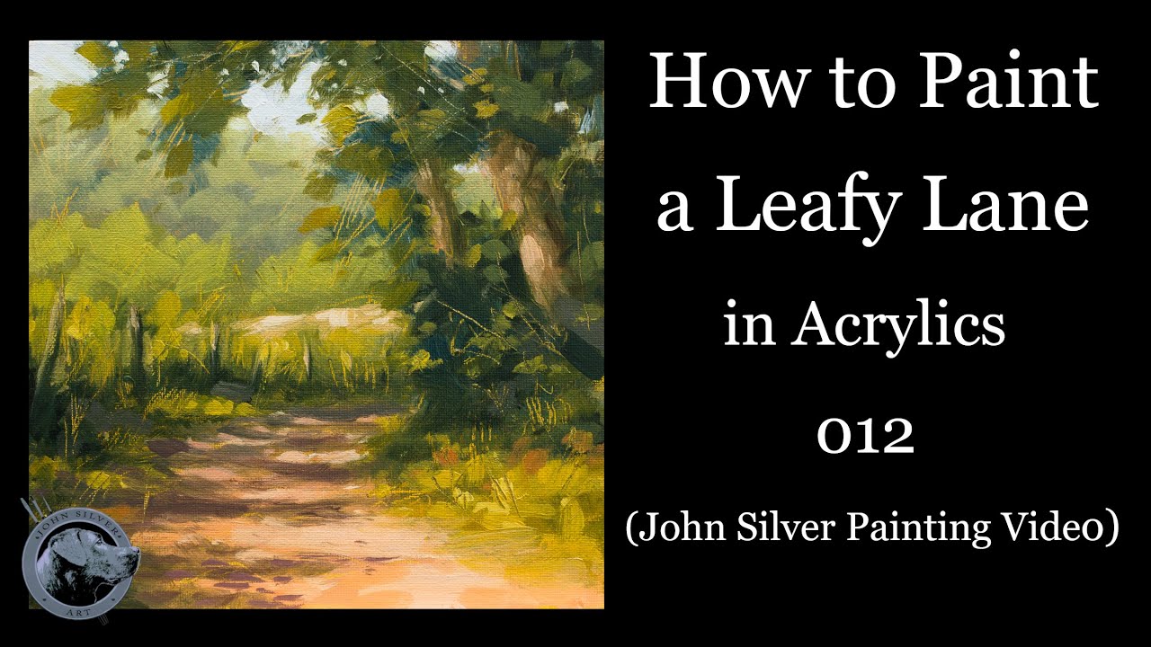 Painting depth and distance in acrylics. Cool to Warm. Full Version 012