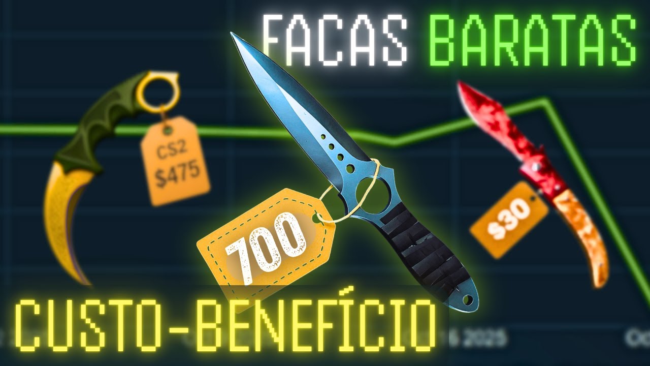 As facas MAIS BONITAS e BARATAS do CS2 (AT&Eacute; R$1000)