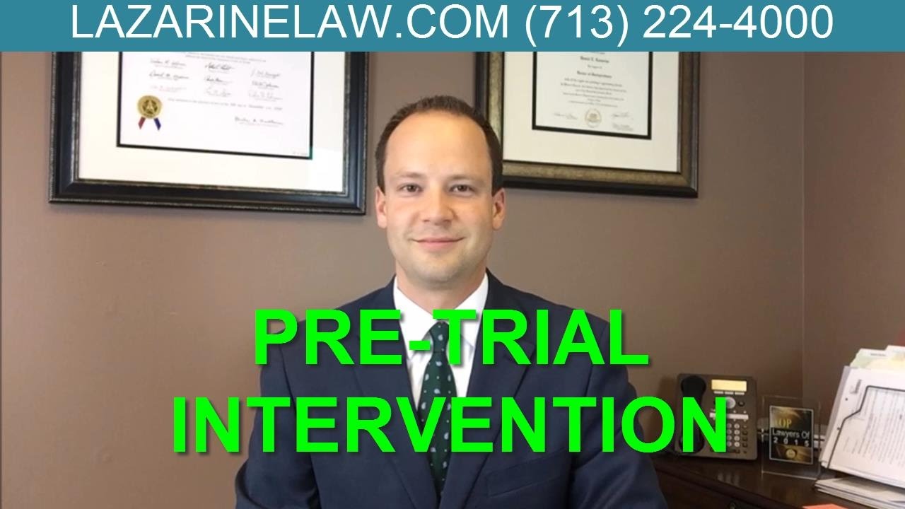Texas Pre Trial Intervention Programs for Criminal Law