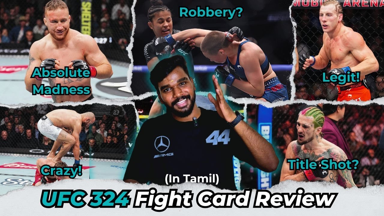 "Justin Gaethje is a mad man!"  - UFC 324: Gaethje Vs. Paddy Pimblett Recap & Review | MMA Tamil