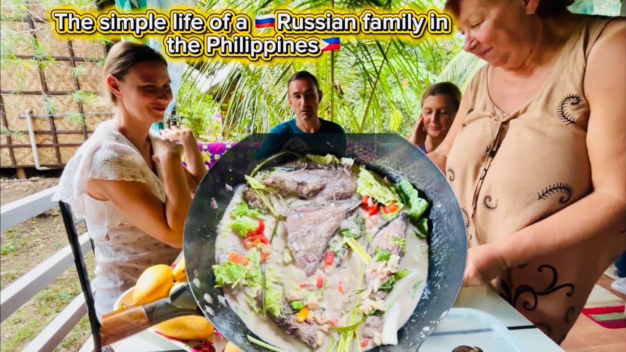 RUSSIANS COME TO ME TO TRY FILIPINO DISHES😂GINITAAHG TUNA 