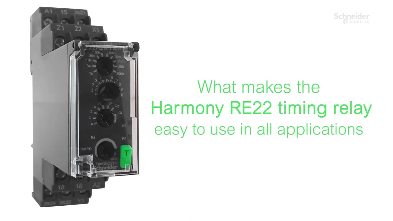 Защо времевите релета Harmony RE22 са лесни за използване във всеки проект? | Schneider Electric