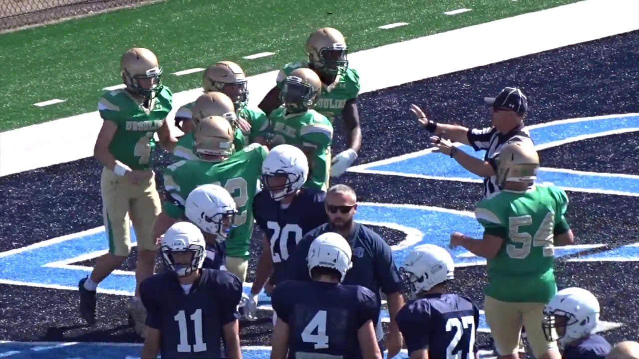 Youngstown Ursuline Fighting Irish at Louisville Leopards Varsity Football Scrimmage 8 9 2019