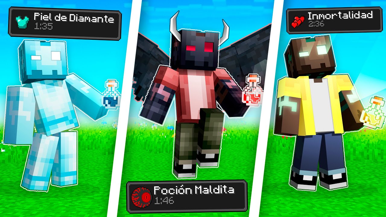 Pasamos Minecraft pero CON NUEVAS POCIONES PROHIBIDAS! 😱💥
