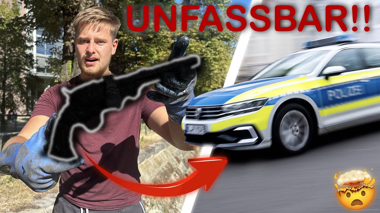 DIESER FUND muss SOFORT zur POLIZEI!!! 🤯 - Magnetfischen nach illegalen Gegenst&auml;nden!