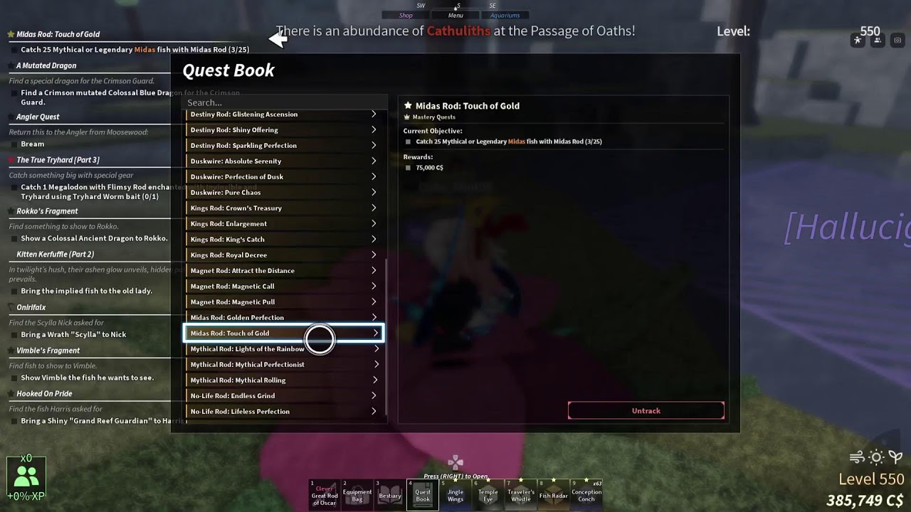 Fisch: day 11 Grinding for A rare rods part 4