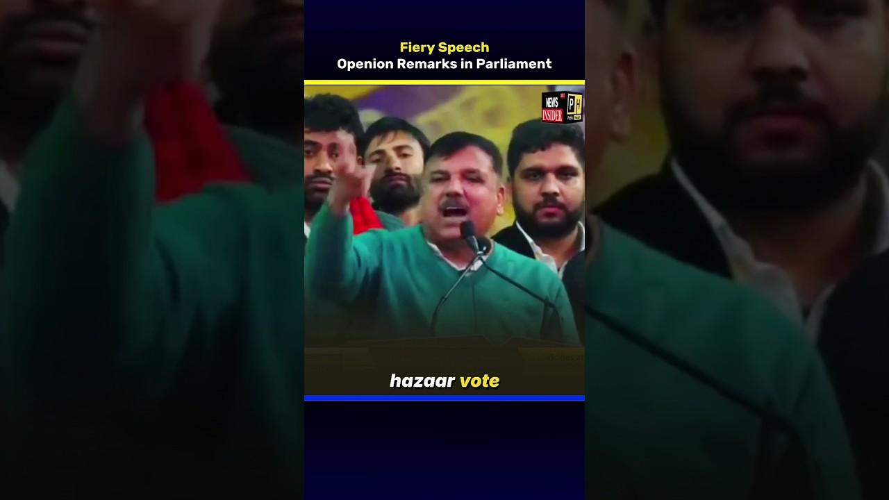Sanjay Singh opening remarks in Parliament | Fiery Speech | Direct News