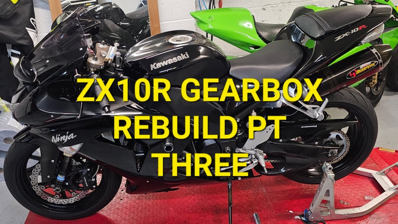 KAWASAKI ZX10R ENGINE OUT GEARBOX REBUILD PT THREE