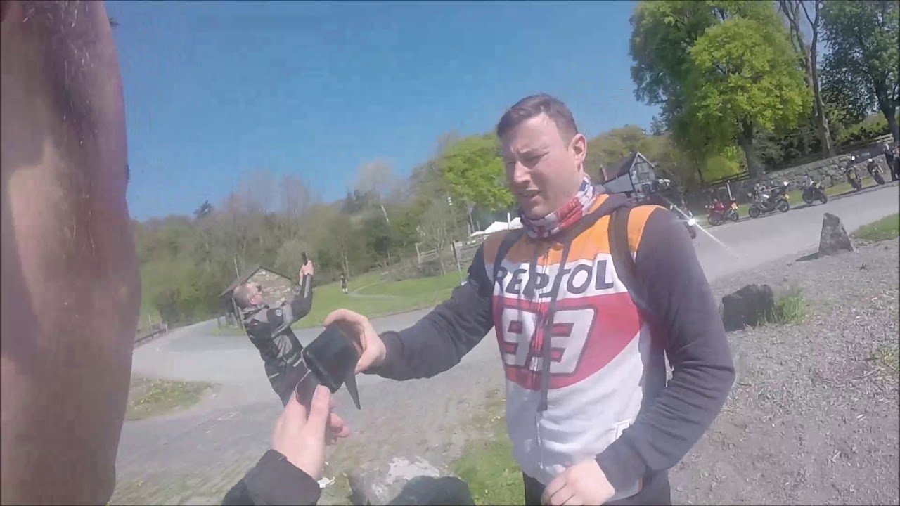 Trying out a new mount, in Wales, Hit up one of my fav roads. Grow up, Weble!