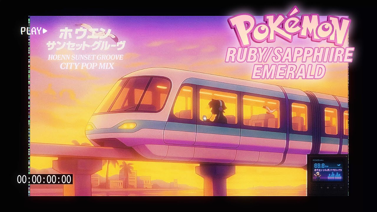 Pok&eacute;mon Ruby/Sapphire/Emerald - City Pop Edition 💿 | Reimagined