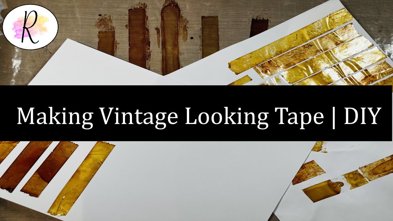 Making Vintage Looking Tape | DIY | How To For Your Junk Journal