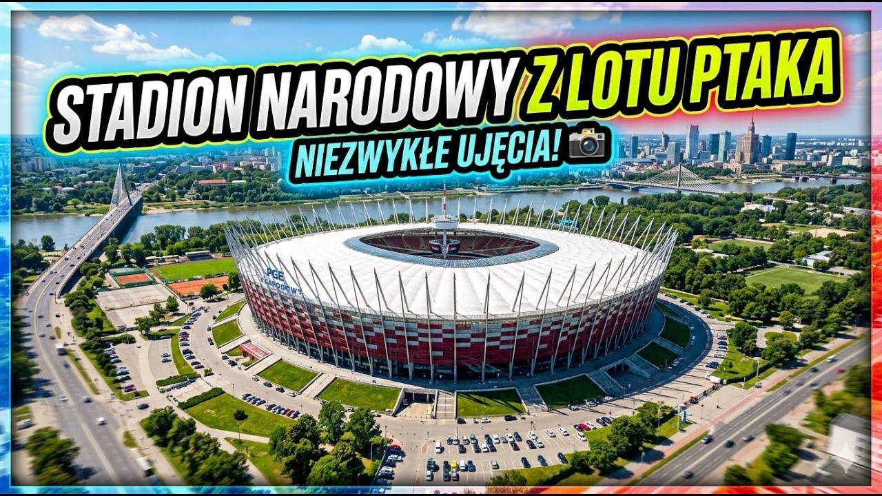 Stadion Narodowy z lotu ptaka. DJI NEO 2