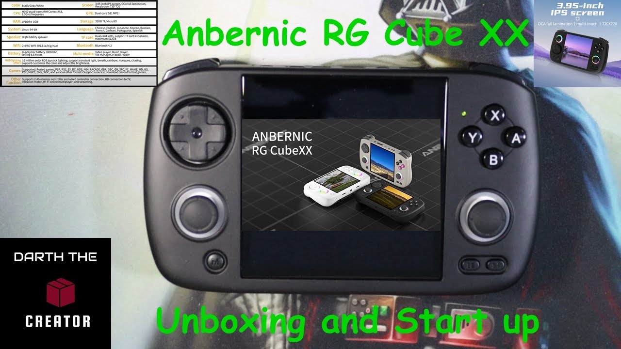 Anbernic RG Cube XX unboxing and game play #anbernic #handheld #rgcubexx #retrogaming
