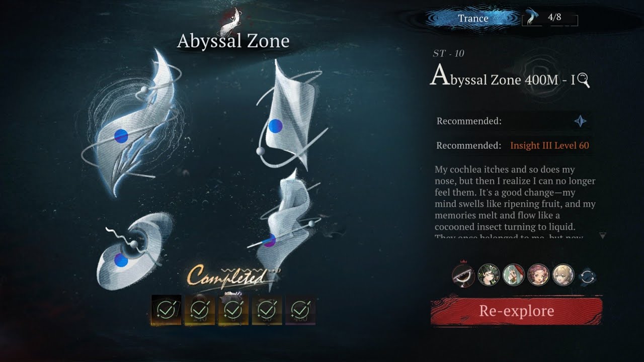 (F2P) Abyssal Zone 400M I - 400M IV Cleared | Reverse 1999: Reveries in The Rain - Depths of Myth