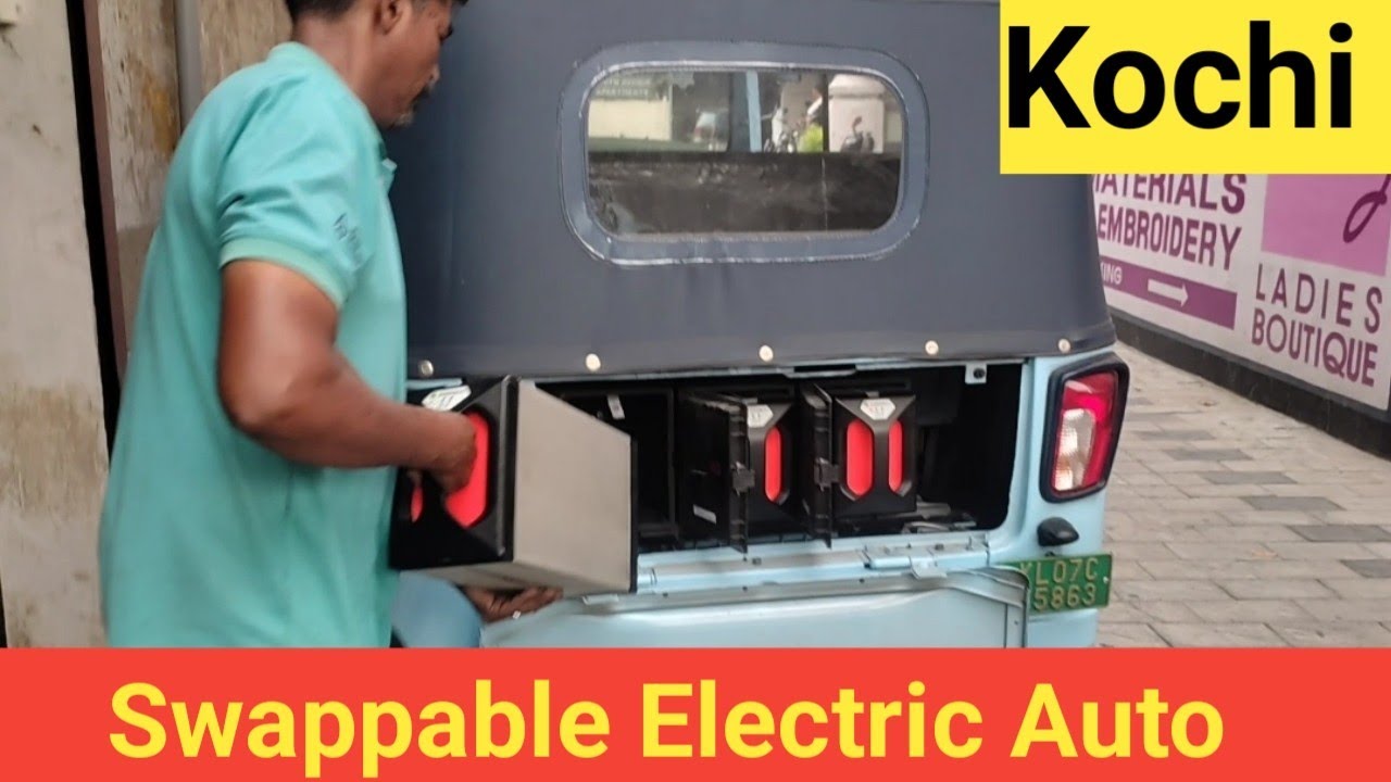 Charging Piaggio Ape Swap Electric Auto Kochiyil
