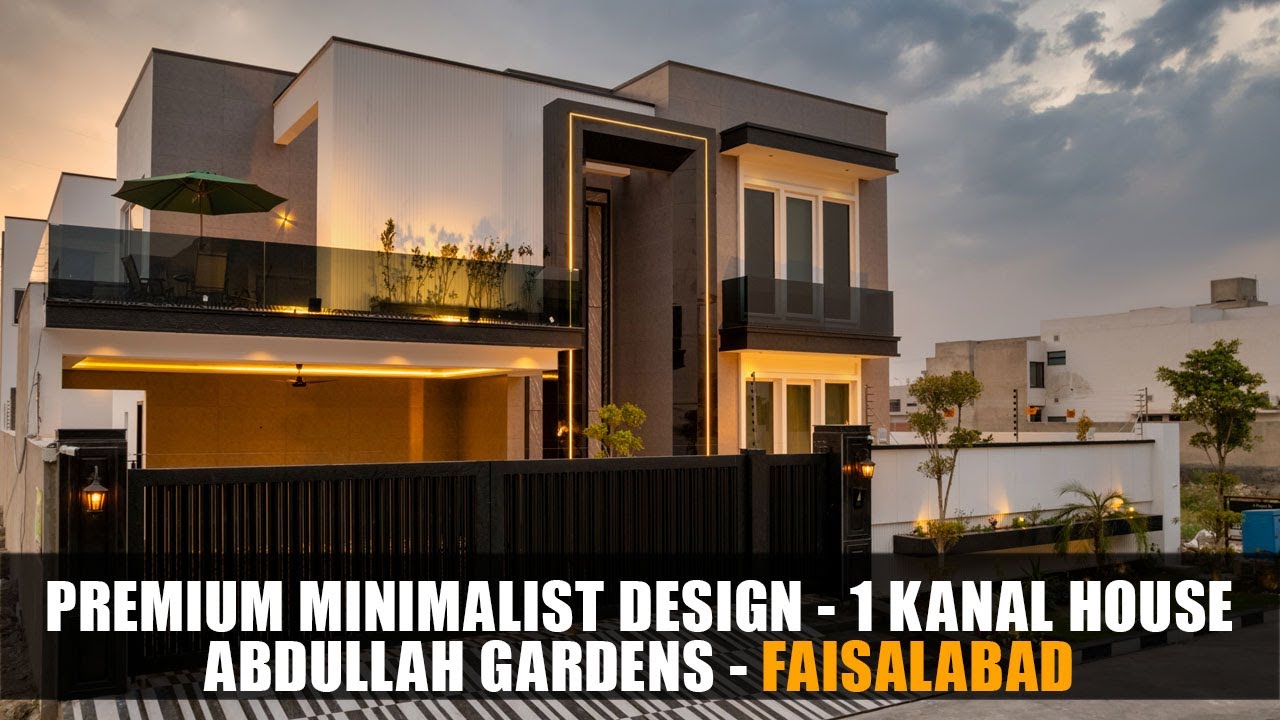 Best Builder's Signature Home in Abdullah Gardens | Premium Minimalist Design  - Faisalabad